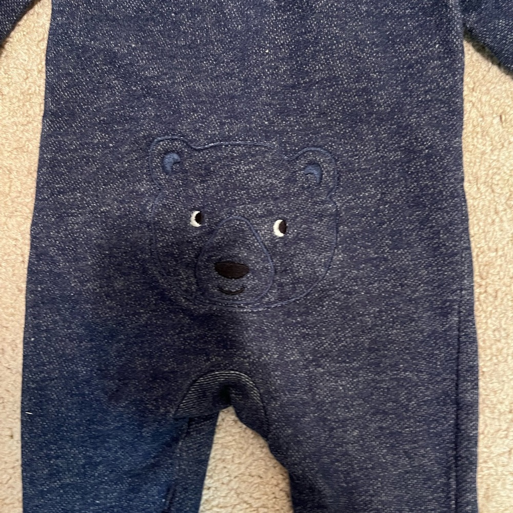 Carters size 18 navy bear onesie
